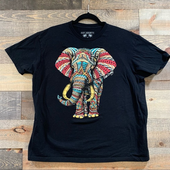 riot society Other - Riot Society Colorful Elephant Tee